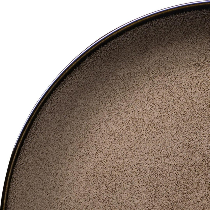 Luzerne RUSTIC ROUND PLATE-COUPE 310mm Ø  CHESTNUT (x4)