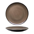 Luzerne RUSTIC ROUND PLATE-COUPE 310mm Ø  CHESTNUT (x4)
