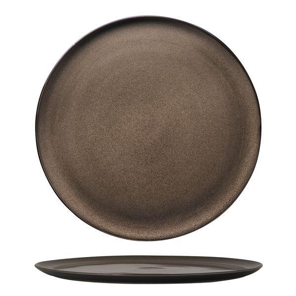Luzerne RUSTIC PIZZA PLATE-320mm Ø CHESTNUT (x3)
