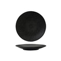 Luzerne ZEN ROUND COUPE PLATE-205mm Ø BLACK SWIRL (x6)