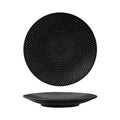 Luzerne ZEN ROUND COUPE PLATE-275mm Ø BLACK SWIRL (x4)