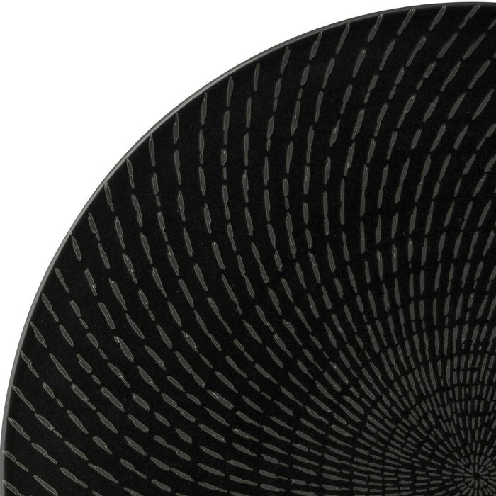 Luzerne ZEN ROUND COUPE PLATE-310mm Ø BLACK SWIRL (x3)