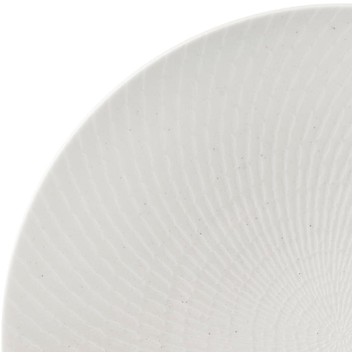 Luzerne ZEN ROUND COUPE PLATE-310mm Ø WHITE SWIRL (x3)