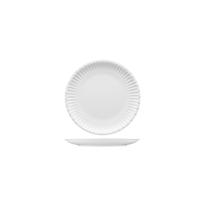 Fortessa FOOD TRUCK PAPER (LOOK) PLATE-150mm Ø WHITE (x4)