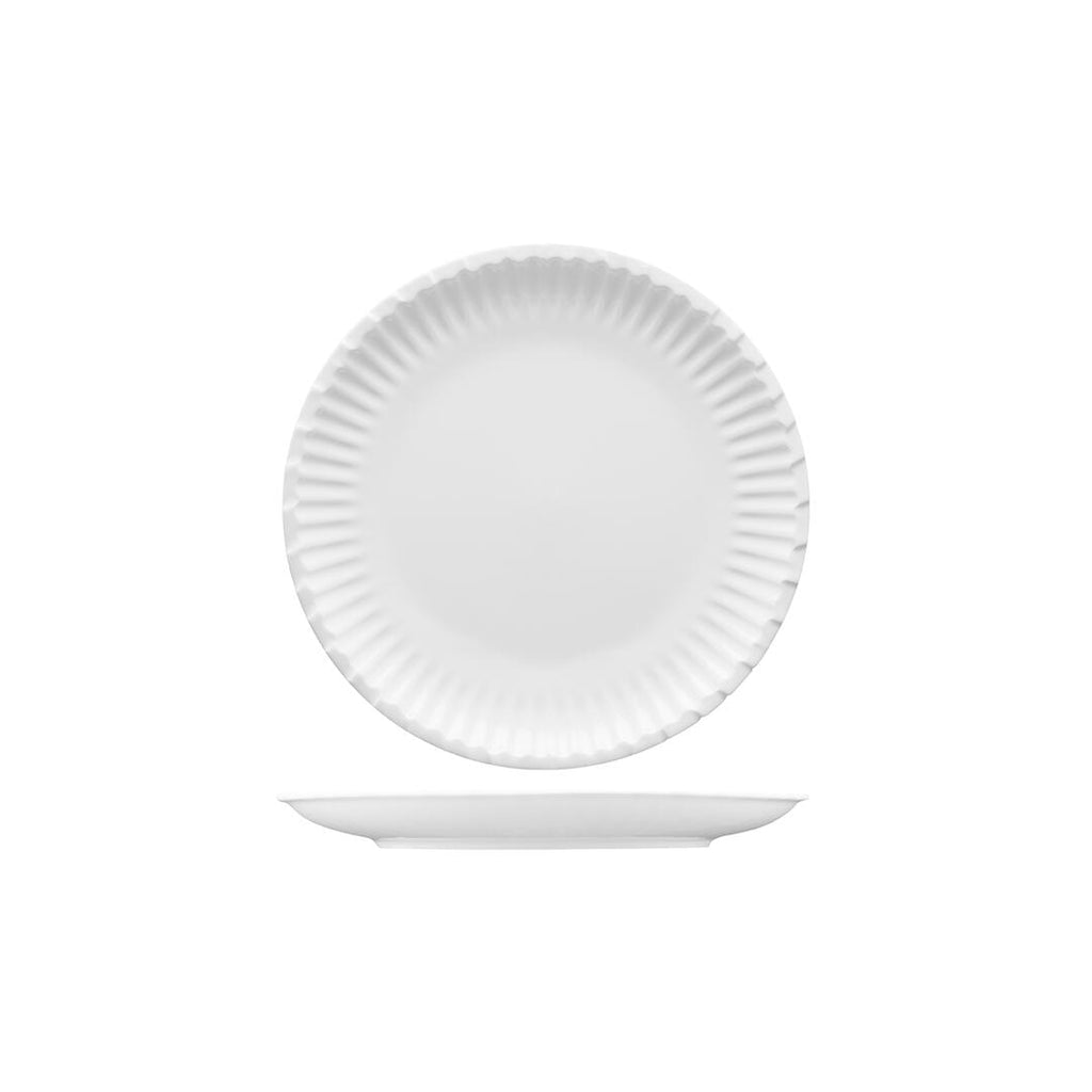 Fortessa FOOD TRUCK PAPER (LOOK) PLATE-203mm Ø WHITE (x4)