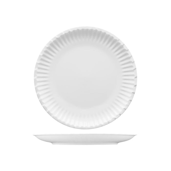 Fortessa FOOD TRUCK PAPER (LOOK) PLATE-254mm Ø WHITE (x4)