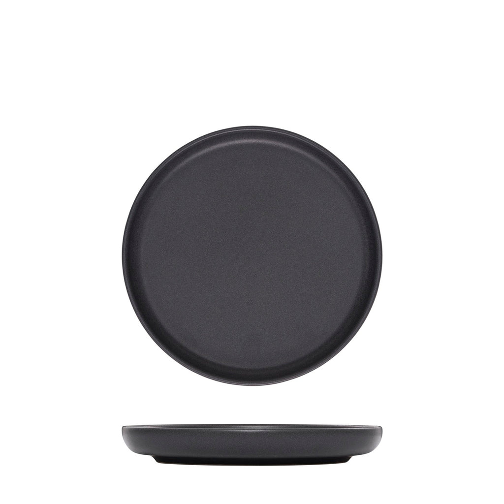 Eclipse UNO ROUND PLATE - 175mm Ø  BLACK (x6)