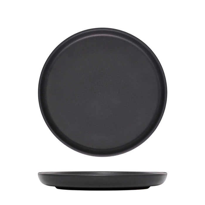 Eclipse UNO ROUND PLATE - 220mm Ø BLACK (x6)
