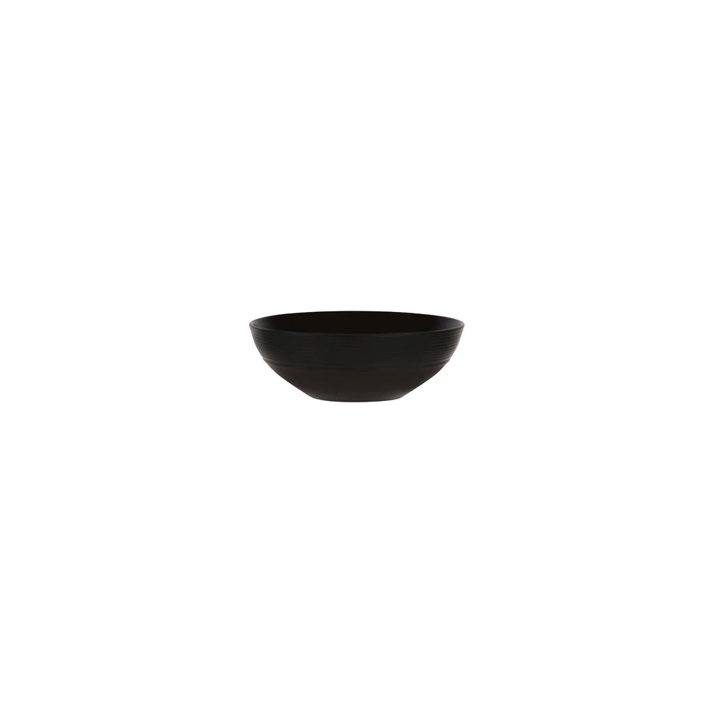 Rene Ozorio RIMMED CEREAL BOWL 165mm AURA MATT BLACK (923116) EA