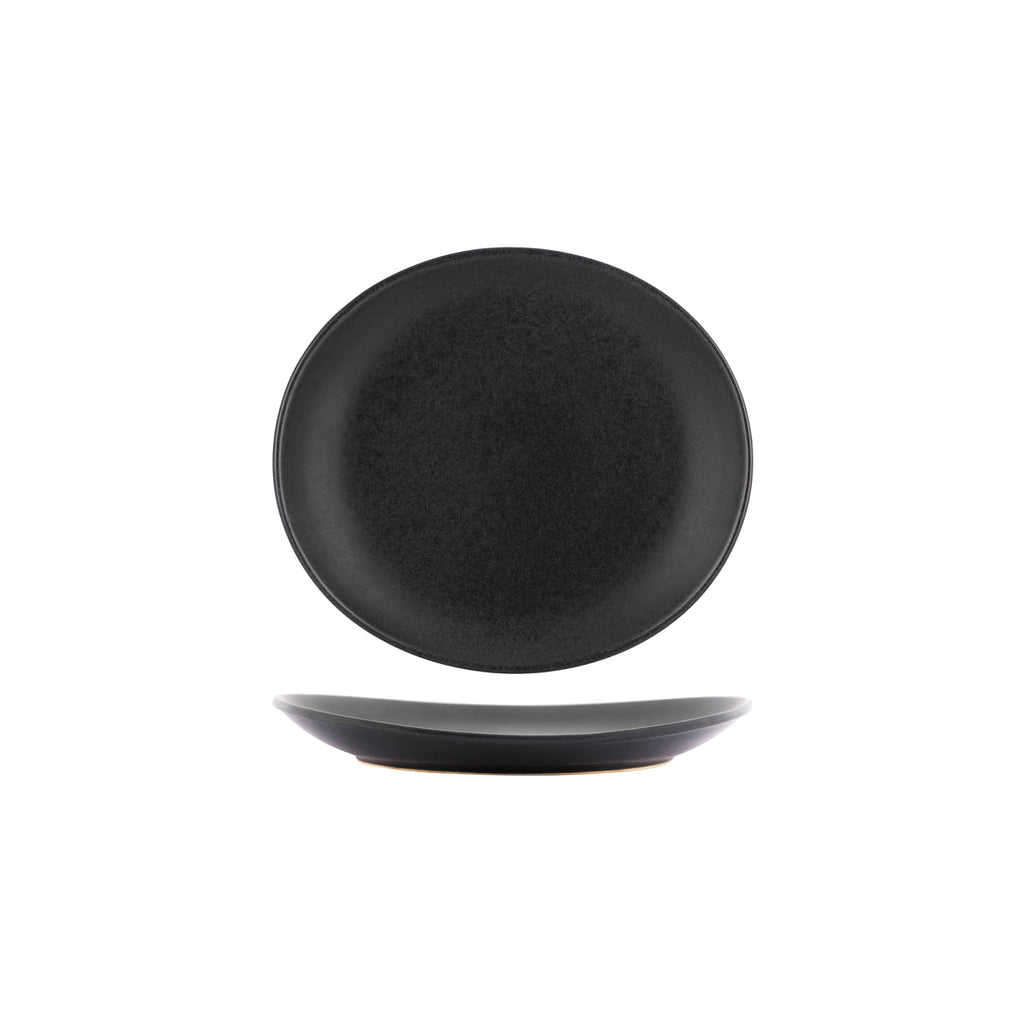 Tablekraft ARTISTICA OVAL PLATE-210x190mm SLATE EA