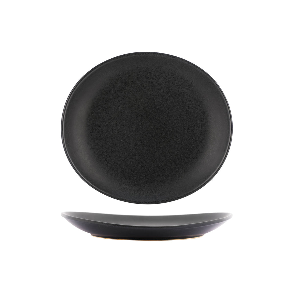Tablekraft ARTISTICA OVAL PLATE-250x220mm SLATE EA