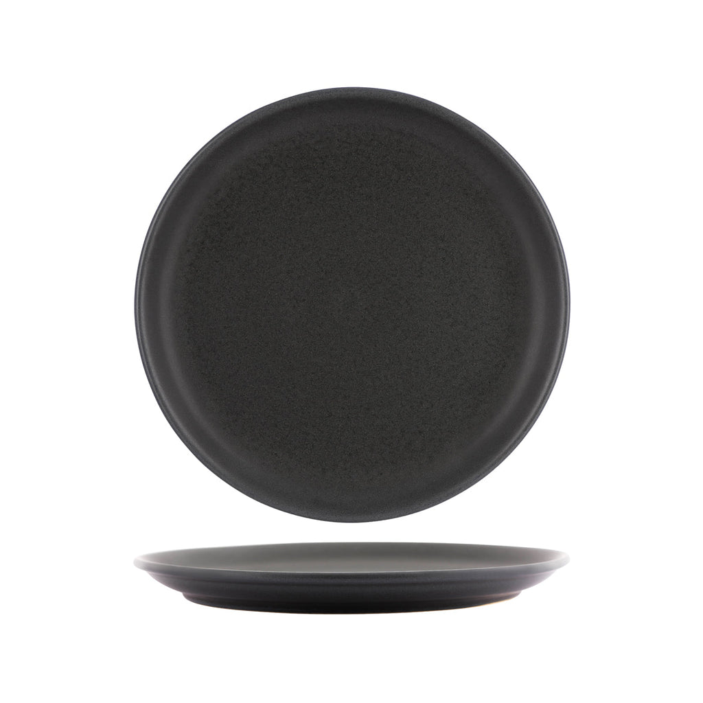 Tablekraft ARTISTICA ROUND PLATE-270mm Rolled Edge SLATE EA