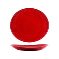Tablekraft ARTISTICA OVAL PLATE-295x250mm REACTIVE RED EA