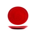 Tablekraft ARTISTICA OVAL PLATE-250x220mm REACTIVE RED EA