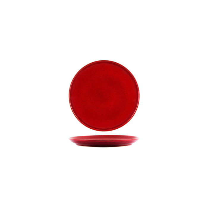 Tablekraft ARTISTICA ROUND PLATE-190mm Rolled Edge REACTIVE RED EA