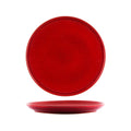 Tablekraft ARTISTICA ROUND PLATE-270mm Rolled Edge REACTIVE RED EA