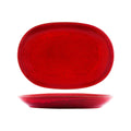 Tablekraft ARTISTICA OVAL SERVING PLATTER-305x210mm REACTIVE RED EA