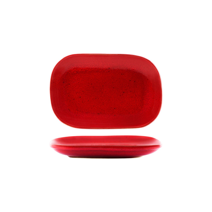 Tablekraft ARTISTICA RECTANGULAR PLATE COUPE 240x160mmREACTIVE RED EA