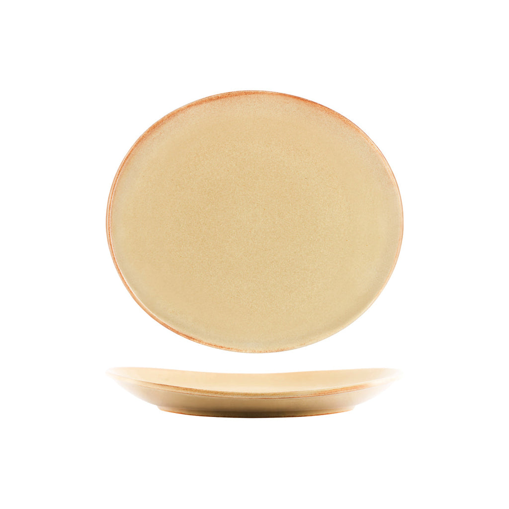 Tablekraft ARTISTICA OVAL PLATE-250x220mm FLAME EA