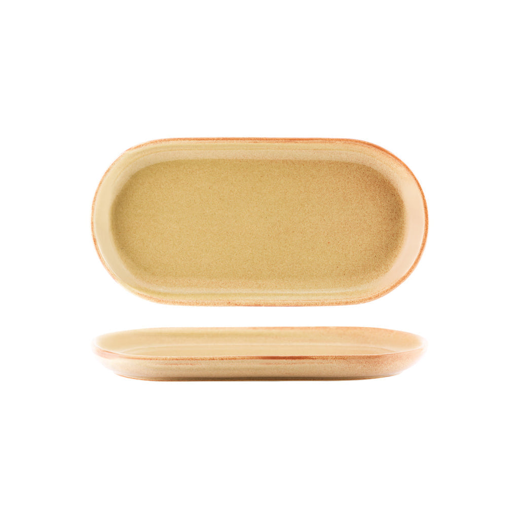 Tablekraft ARTISTICA OVAL PLATE COUPE 300x140mm FLAME EA