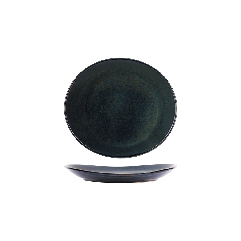 Tablekraft ARTISTICA OVAL PLATE-210x190mm MIDNIGHT BLUE EA
