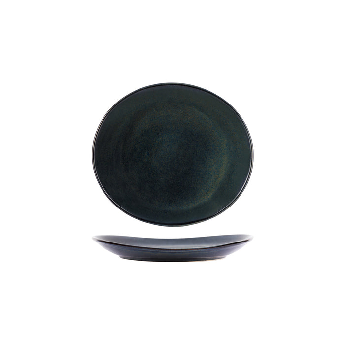 Tablekraft ARTISTICA OVAL PLATE-210x190mm MIDNIGHT BLUE EA