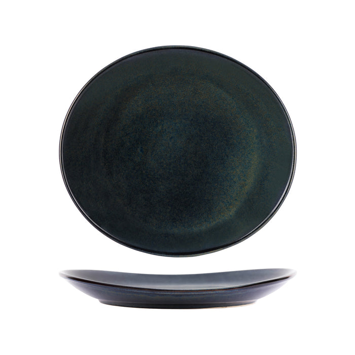 Tablekraft ARTISTICA OVAL PLATE-295x250mm MIDNIGHT BLUE EA