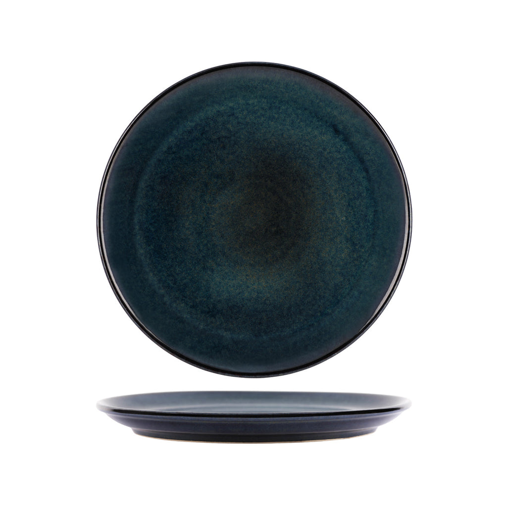 Tablekraft ARTISTICA ROUND PLATE-270mm Rolled Edge MIDNIGHT BLUE EA