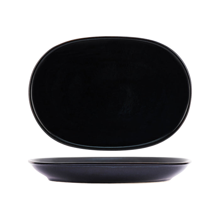Tablekraft ARTISTICA OVAL SERVING PLATTER-305x210mm MIDNIGHT BLUE EA