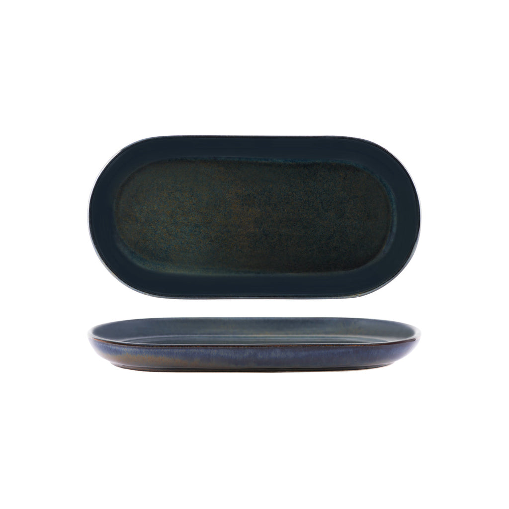 Tablekraft ARTISTICA OVAL PLATE COUPE 300x140mm  MIDNIGHT BLUE EA
