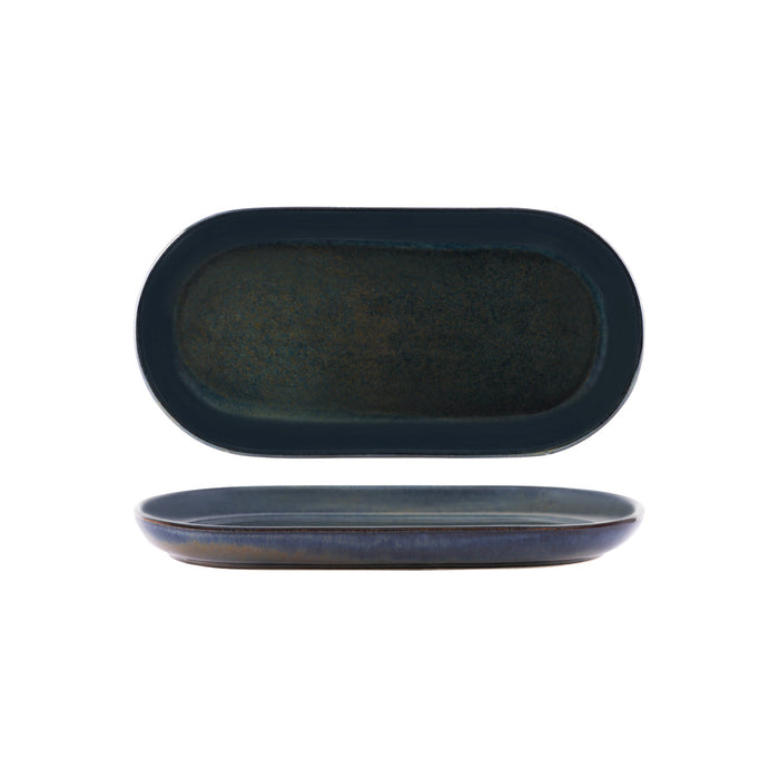 Tablekraft ARTISTICA OVAL PLATE COUPE 300x140mm  MIDNIGHT BLUE EA