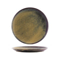 Tablekraft ARTISTICA ROUND PLATE-270mm Rolled Edge REACTIVE BROWN EA
