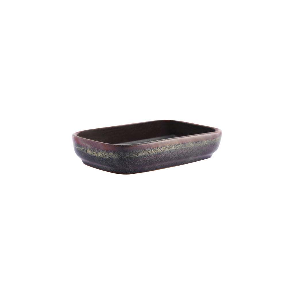 Tablekraft ARTISTICA RECTANGULAR DISH 170x105x40mm REACTIVE BROWN EA
