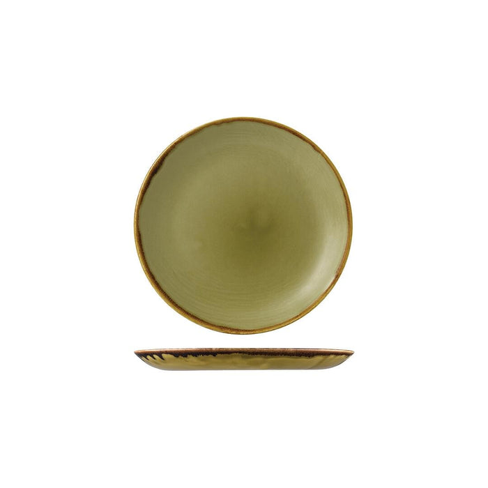 Dudson HARVEST ROUND COUPE PLATE-165mm Ø GREEN (x12)