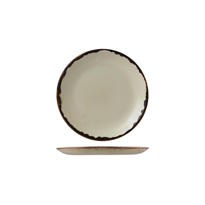Dudson HARVEST ROUND COUPE PLATE-165mm Ø LINEN (x12)