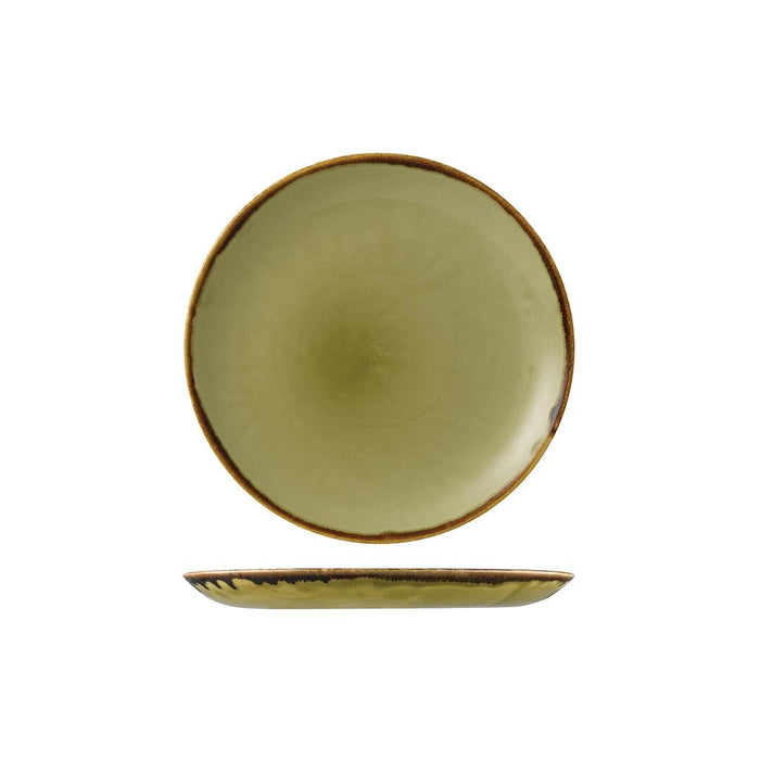 Dudson HARVEST ROUND COUPE PLATE-217mm Ø GREEN (x12)