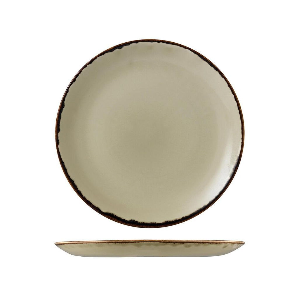 Dudson HARVEST ROUND COUPE PLATE-260mm Ø LINEN (x12)