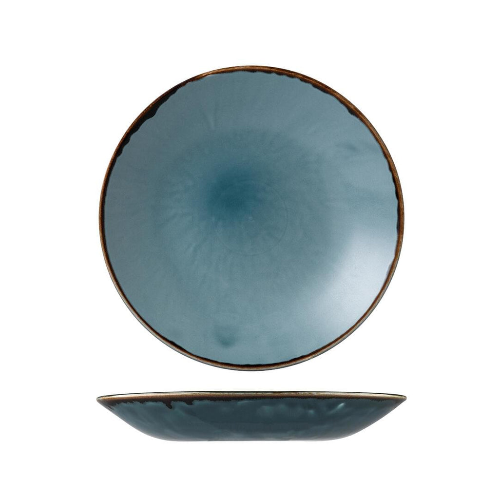 Dudson HARVEST DEEP COUPE PLATE-255mm Ø BLUE (x12)