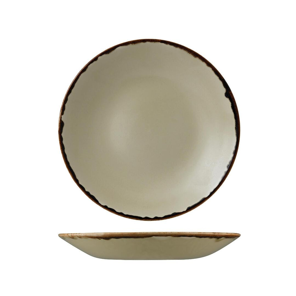 Dudson HARVEST DEEP COUPE PLATE-255mm Ø LINEN (x12)