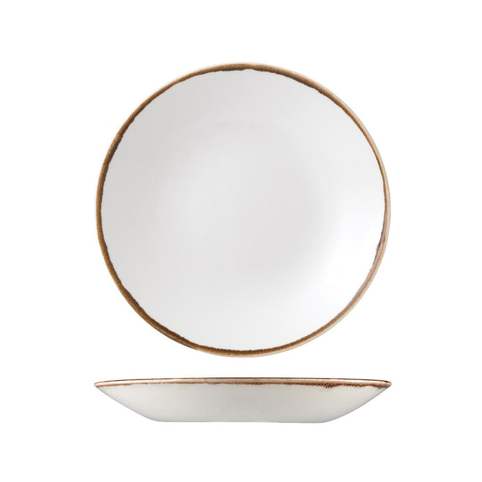 Dudson HARVEST DEEP COUPE PLATE-255mm Ø NATURAL (x12)