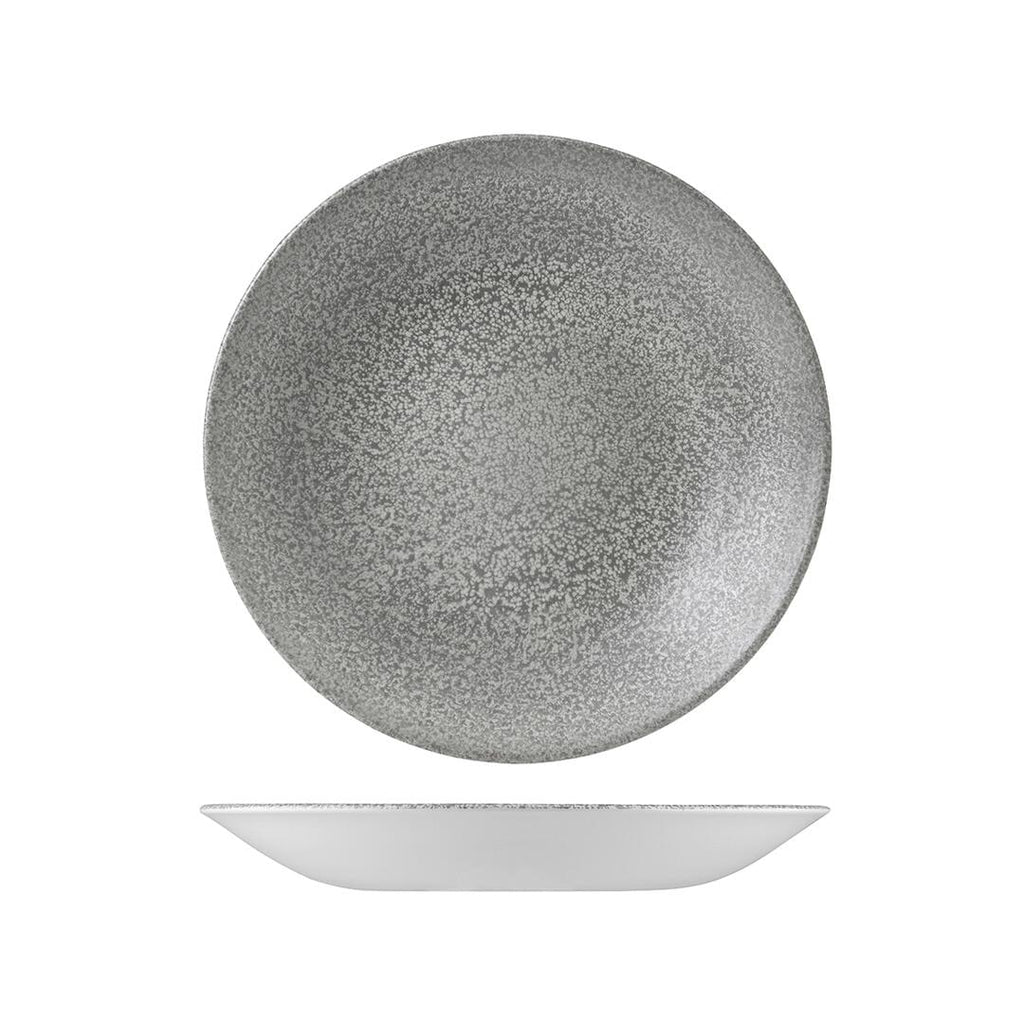 Dudson EVO ORIGINS DEEP COUPE PLATE-255mm Ø GREY (x12)