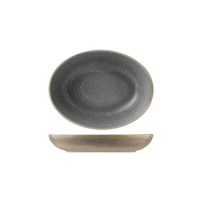 Dudson EVO DEEP OVAL BOWL-216x164mm GRANITE (x6)