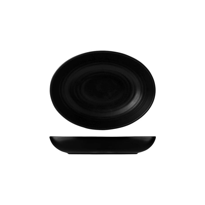 Dudson EVO DEEP OVAL BOWL-216x164mm JET (x6)