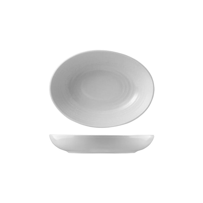 Dudson EVO DEEP OVAL BOWL-216x164mm PEARL (x6)