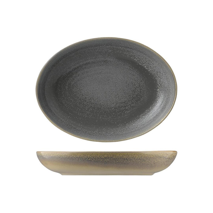 Dudson EVO DEEP OVAL BOWL-267x197mm GRANITE [Box of 6]