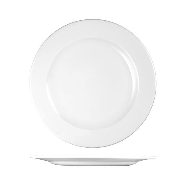 Churchill PROFILE ROUND WIDE RIM PLATE-305mm Ø WHITE (x12)