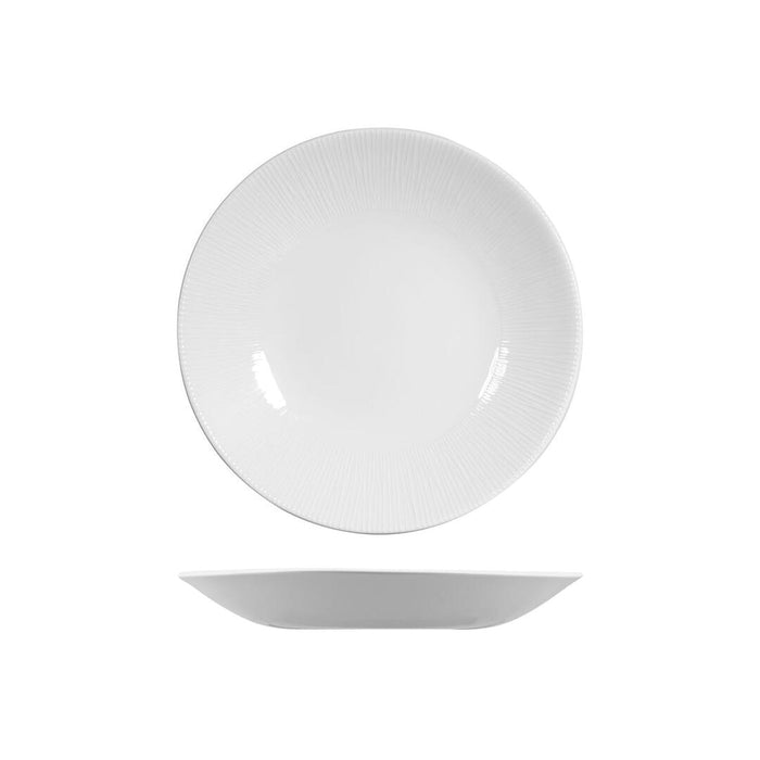 Churchill BAMBOO DEEP COUPE PLATE-255mm Ø WHITE (x12)