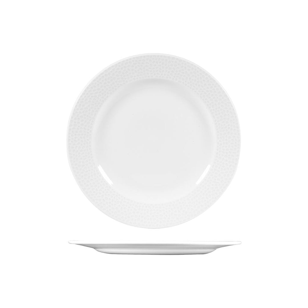 Churchill ISLA ROUND WIDE RIM PLATE-276mm Ø WHITE (x12)