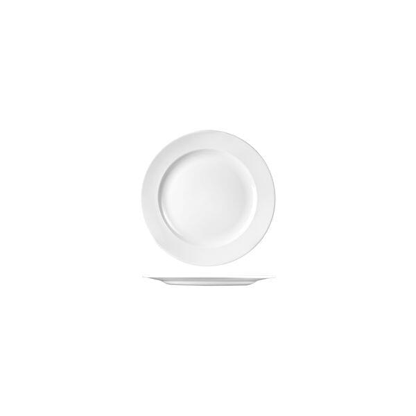 Churchill CLASSIC ROUND WIDE RIM PLATE-165mm Ø WHITE (x24)