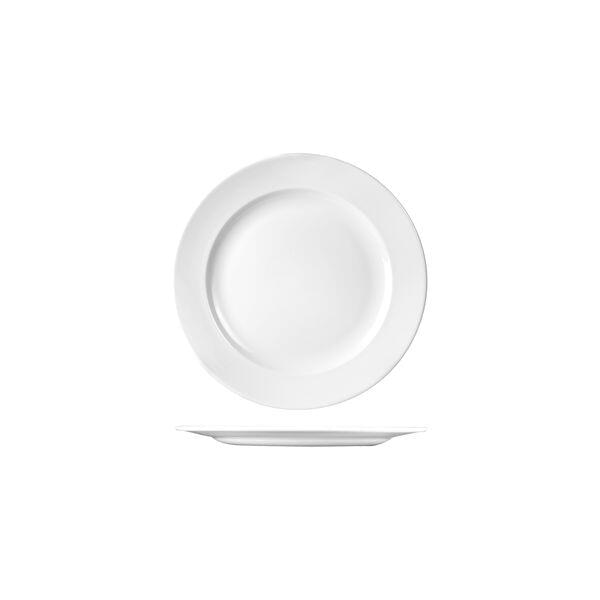 Churchill CLASSIC ROUND WIDE RIM PLATE-203mm Ø WHITE (x24)
